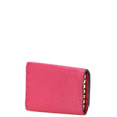 フェンディ セレリア 6連 キーケース 8AP079 ピンク レザー レディース FENDI 【中古】